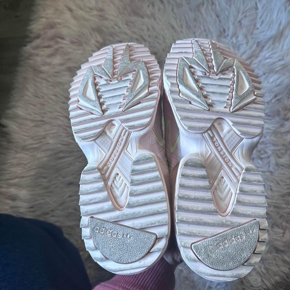 Adidas Yung 96 Chasm Torsion Sneakers Pink / Yellow Colorway - Picture 5 of 6